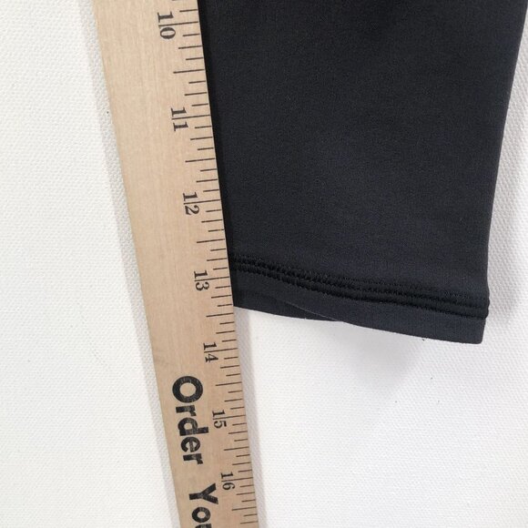 LULULEMON Womens Black Elastic Waist Skinny Pull On Compression Capri Leggings M - Picture 4 of 8